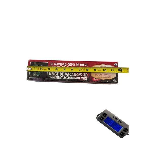 Alpine Christmas 3D Snowflake Ornament 48 LED 10ft Cord - Picture 3 of 5